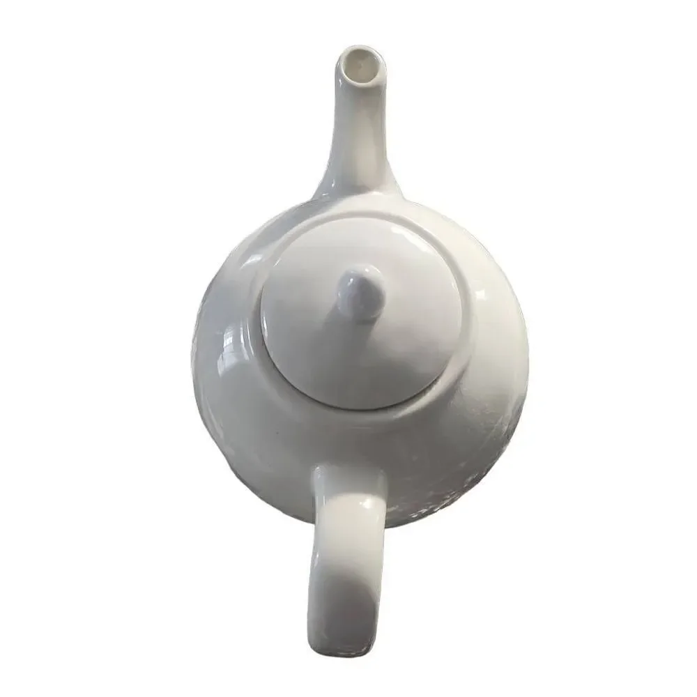 Rae Dunn Artisan Collection White Black Tea Pot
